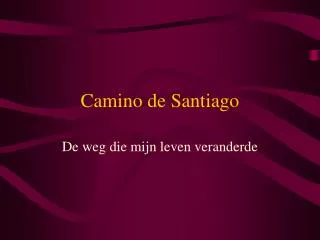 camino de santiago