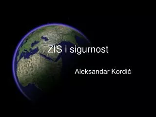 zis i sigurnost