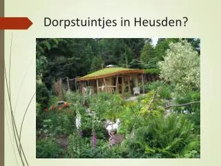 dorpstuintjes in heusden