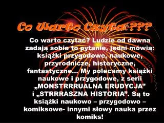 co warto czyta