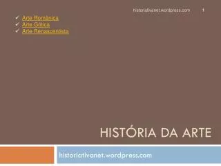 hist ria da arte