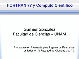 fortran 77 y c mputo cient fico