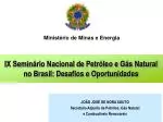 Ministério de Minas e Energia - slide 1