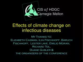 effects of climate change on infectious diseases