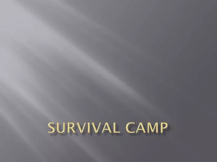 survival camp