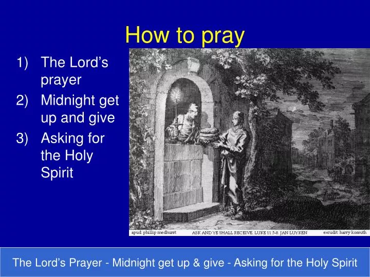 how to pray