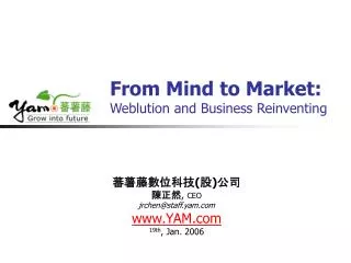 from mind to market weblution and business reinventing