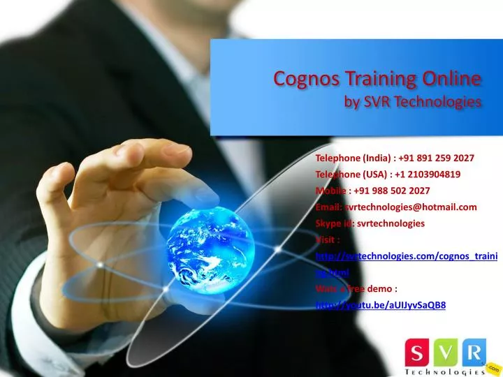 cognos training online by svr technologies