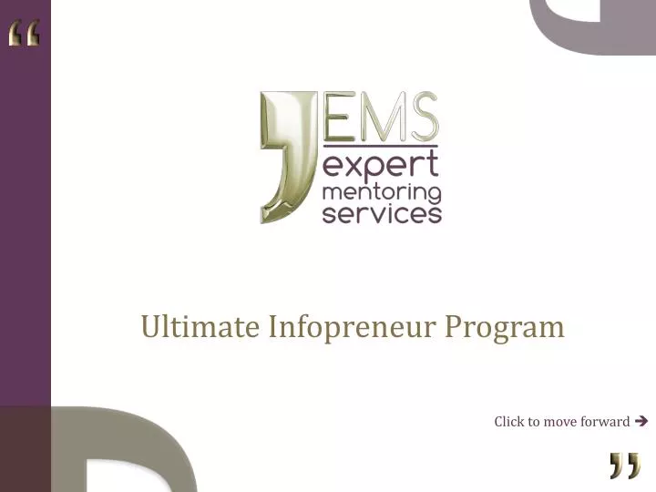ultimate infopreneur program