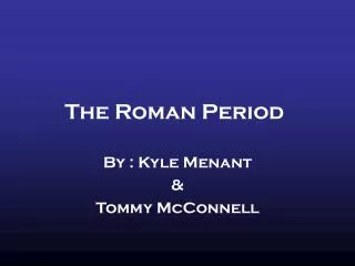The Roman Period