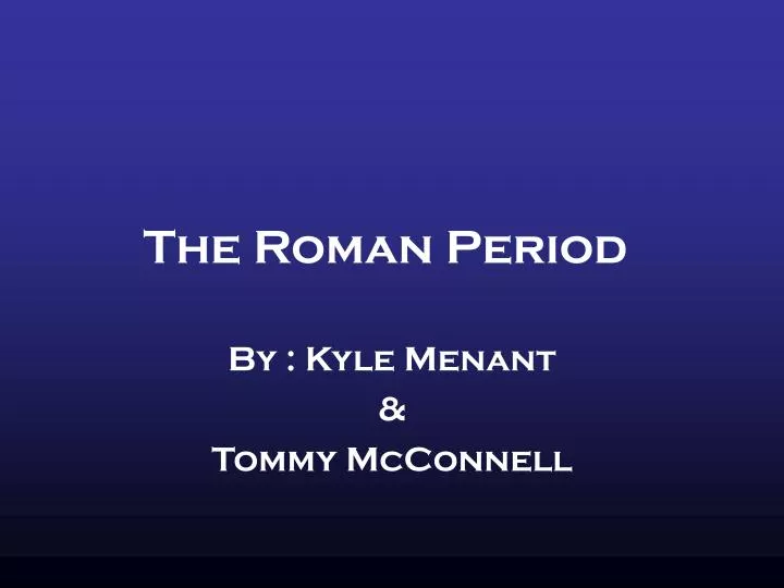 the roman period