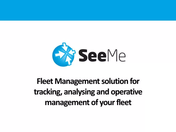 fleet management solution for tracking analysing and operative management of your fleet