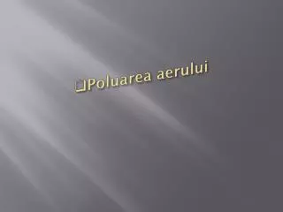 poluarea aerului