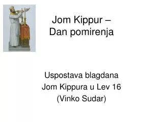jom kippur dan pomirenja
