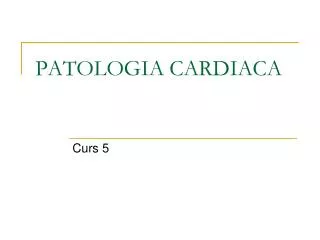 patologia cardiaca