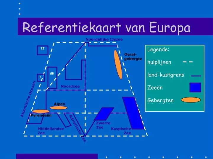 referentiekaart van europa