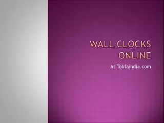 Buy wall clocks online