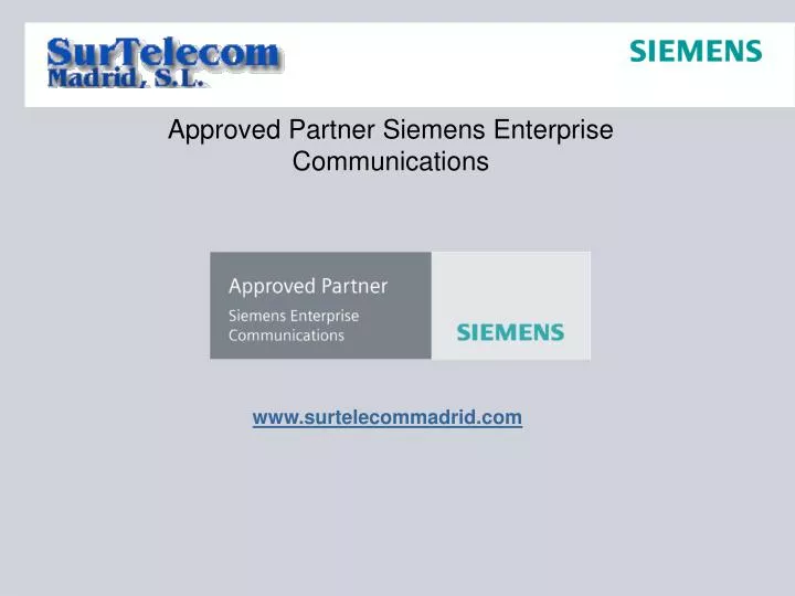approved partner siemens enterprise communications