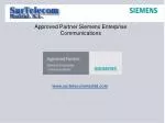 Approved Partner Siemens Enterprise Communications - slide 1