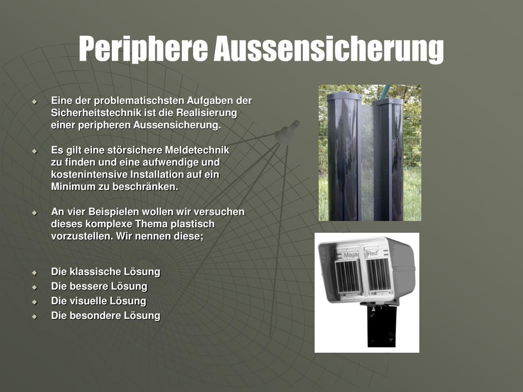 PPT - Periphere Aussensicherung PowerPoint Presentation, free download ...
