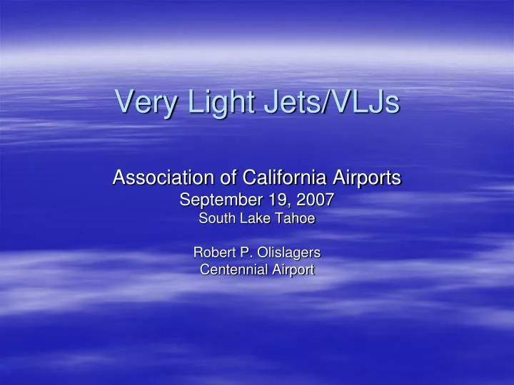 very light jets vljs