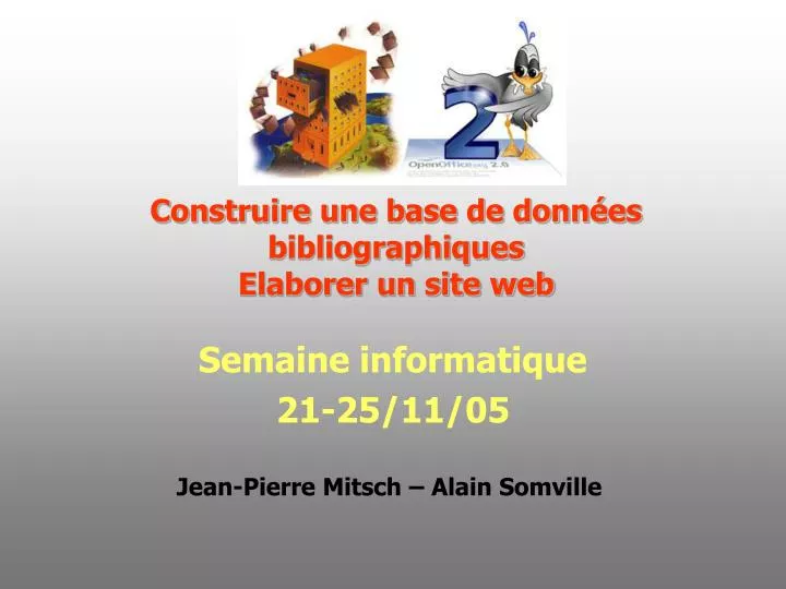 construire une base de donn es bibliographiques elaborer un site web