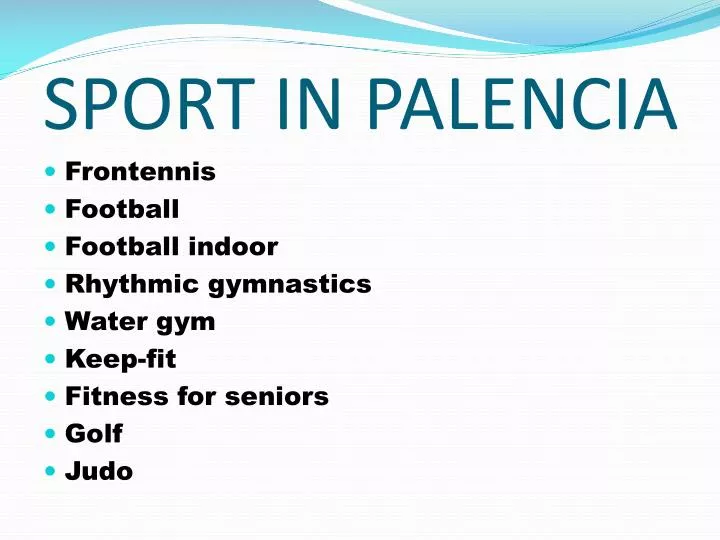 sport in palencia