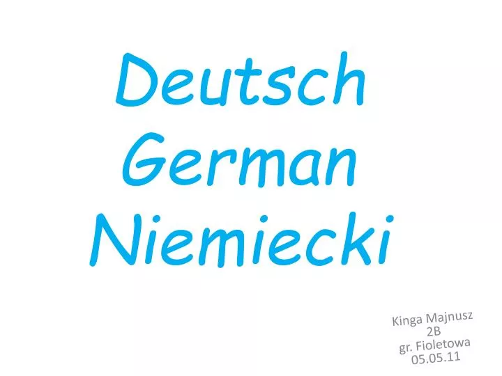 deutsch german niemiecki