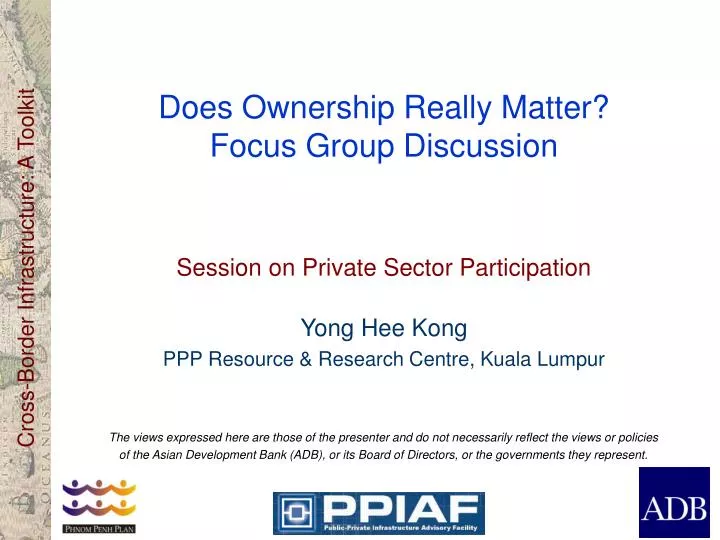 does ownership really matter focus group discussion