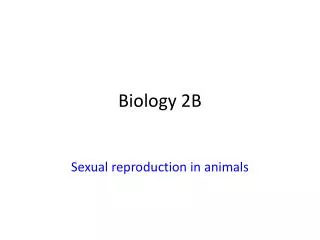 Biology 2B