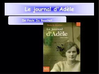 le journal d ad le