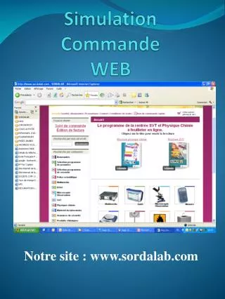 simulation commande web