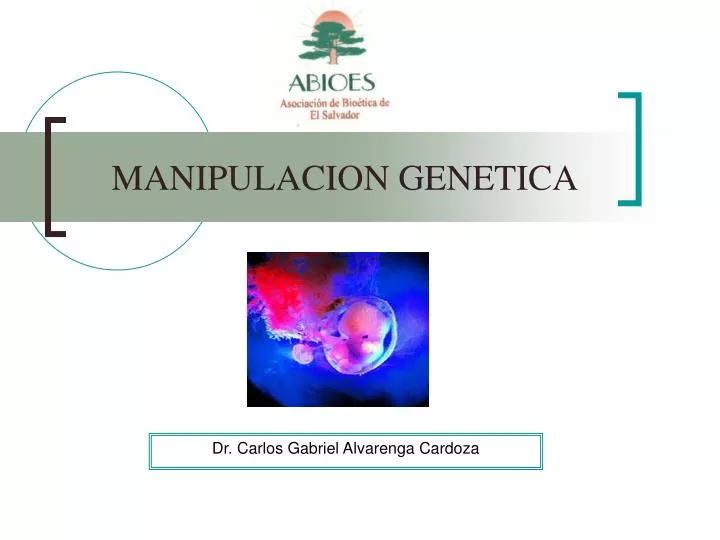 manipulacion genetica