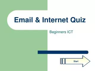 Email &amp; Internet Quiz