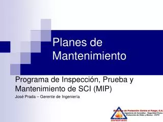 planes de mantenimiento
