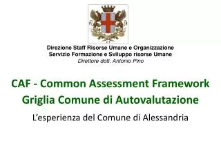 caf common assessment framework griglia comune di autovalutazione
