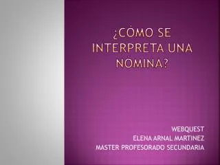 c mo se interpreta una n mina