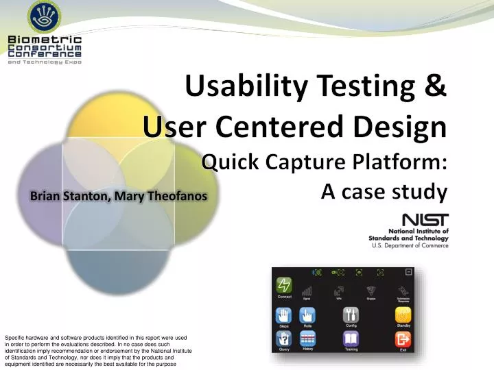usability testing user centered design quick capture platform a case study