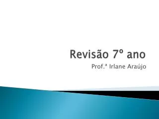 revis o 7 ano