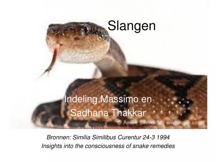 slangen