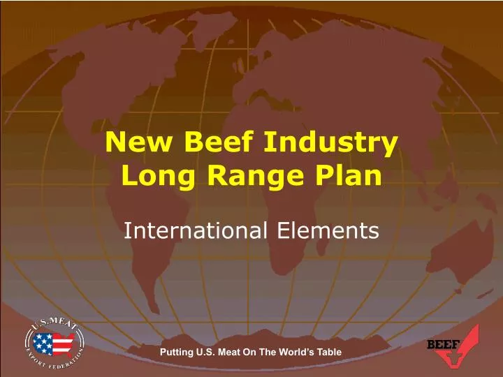 new beef industry long range plan