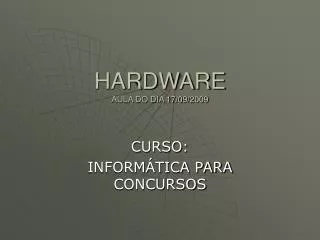 hardware aula do dia 17 09 2009