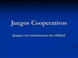 juegos cooperativos
