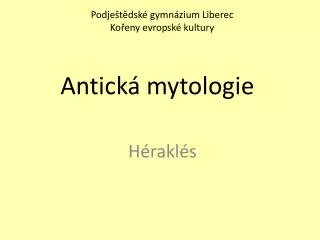 antick mytologie