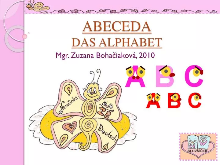 abeceda das alphabet