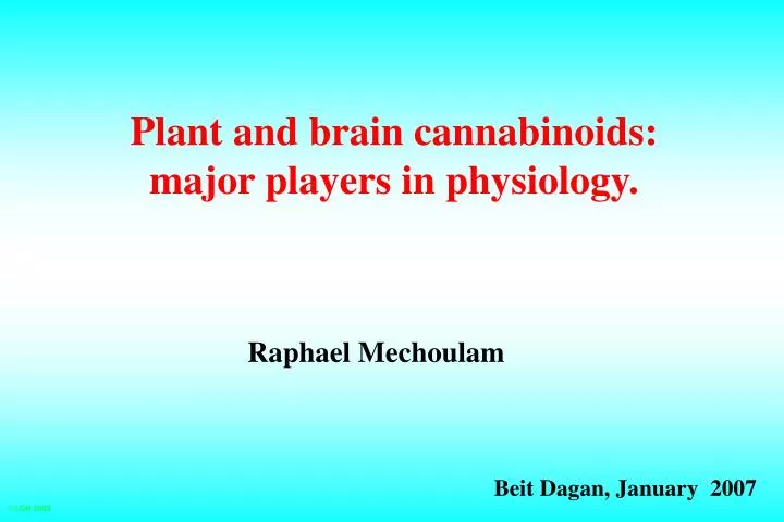 plant and brain cannabinoids major players in physiology