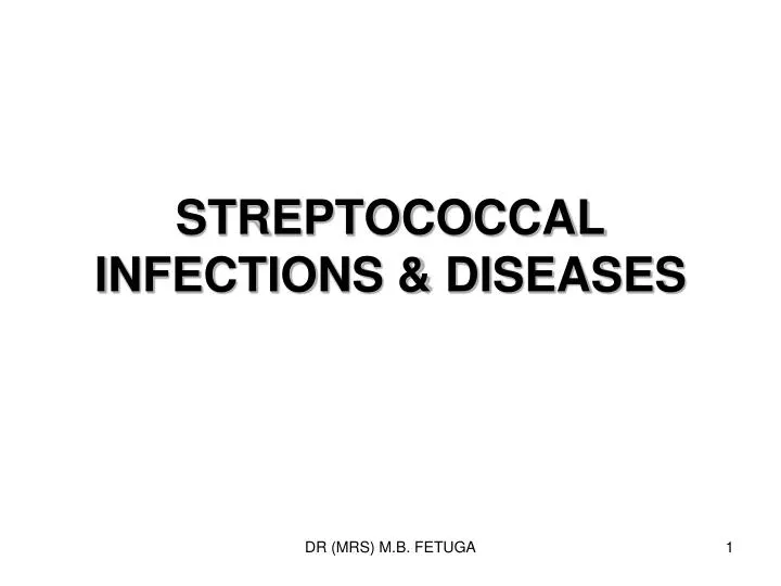 streptococcal infections diseases