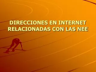 direcciones en internet relacionadas con las nee