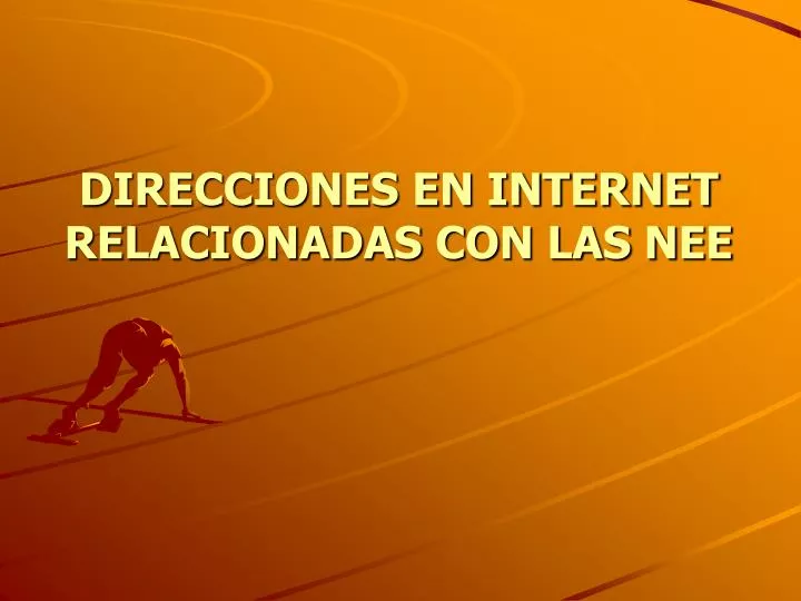 direcciones en internet relacionadas con las nee