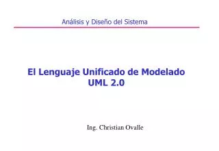 el lenguaje unificado de modelado uml 2 0